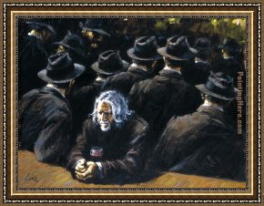 Untitled Framed Paintings - Untitled II by Fabian Perez