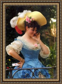 Love Framed Paintings - The Love Letter by Federico Andreotti