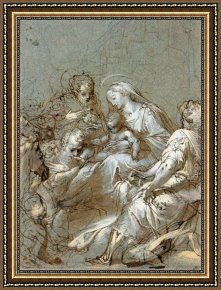 Triptych of The Adoration of The Magi Framed Paintings - The Adoration of the Magi by Federico Fiori Barocci