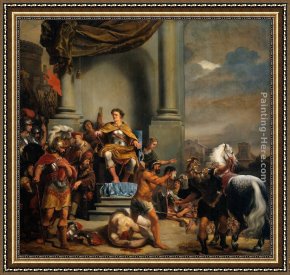 Jane Maxwell, Duchess of Gordon And Her Son The Marquis of Huntly Framed Paintings - Consul Titus Manlius Torquatus Beheading His Son by Ferdinand Bol