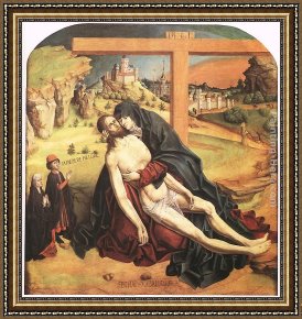 Piet Mondrian Framed Paintings - Piet&agrave; by Fernando Gallego