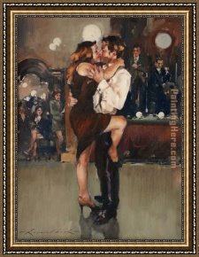 Flamenco Dancer Framed Paintings - Magic Moments by Flamenco Dancer