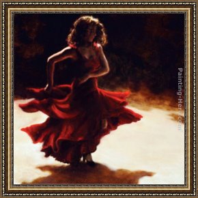 Spirits at Play II Framed Paintings - Spirit of Flamenco by Flamenco Dancer