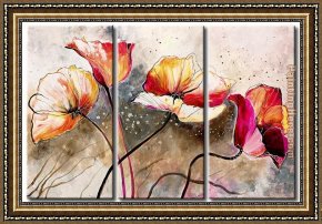 Mercado De Flores (the Flower Vendor) Framed Paintings - 22353 by flower
