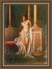 Toilette Framed Paintings - Toilette by Francesco Ballesio