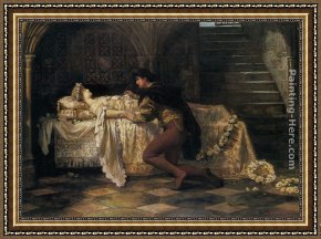 Saint Francis of Assisi Framed Paintings - Romeo and Juliet by Francis Sidney Muschamp