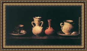 Zurbaran Framed Paintings - Still life by Francisco de Zurbaran