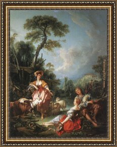 Francois Framed Paintings - Francois Boucher by Francois Boucher