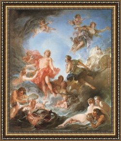 Rising Framed Paintings - The Rising of the Sun by Francois Boucher
