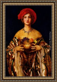 Cadogan Framed Paintings - The Golden Bowl by Frank Cadogan Cowper