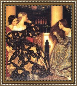 Cadogan Framed Paintings - Venetian Ladies Listening to a Serenade by Frank Cadogan Cowper
