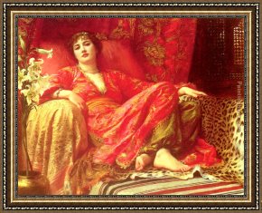 Frank Cadogan Cowper Framed Paintings - Passion by Frank Dicksee