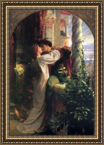 Frank Cadogan Cowper Framed Paintings - Romeo and Juliet by Frank Dicksee