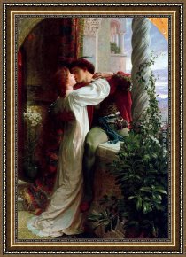 Cleopatra Testing Poisons on Condemned Prisoners Cropped Framed Paintings - Romeo and Juliet cropped by Frank Dicksee