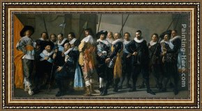 The Meagre Company Framed Paintings - Company of Captain Reinier Reael, known as the 'Meagre Company' by Frans Hals