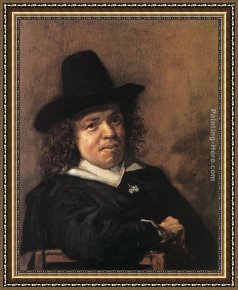Frans Hals Framed Paintings - Frans Post by Frans Hals