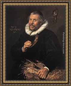 Frans Van Mieris Framed Paintings - Pieter Cornelisz van der Morsch by Frans Hals