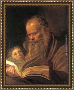 The Martyrdom of St. Matthew Framed Paintings - St. Matthew by Frans Hals