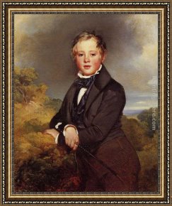 Ludwig Knaus Framed Paintings - Ludwig, Graf Von Langenstein by Franz Xavier Winterhalter