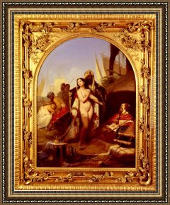 The Slave Market Framed Paintings - The Slave Market by Frederic Henri Schopin