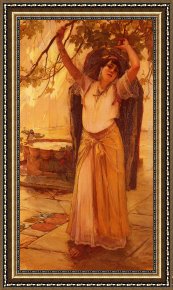 The Spanish Ballet Framed Paintings - Spanish Lady by Frederick Arthur Bridgman