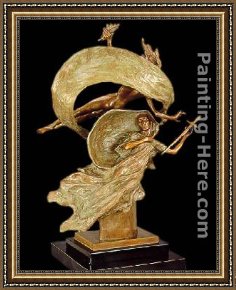 Unveiling The Statue of Liberty Framed Paintings - Liberty and Sacrifice by Frederick Hart