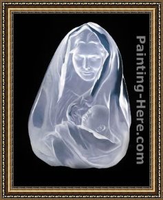 An Algerian Mother And Child Framed Paintings - Mother and Child by Frederick Hart