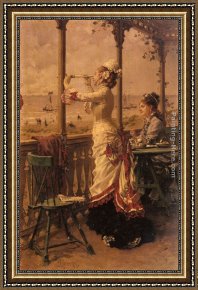 Kaemmerer Framed Paintings - On The Lookout by Frederick Hendrik Kaemmerer