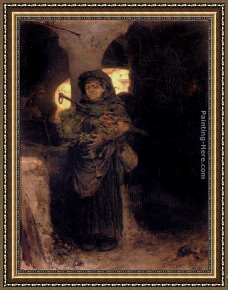 Kaemmerer Framed Paintings - The Market Woman by Frederick Hendrik Kaemmerer