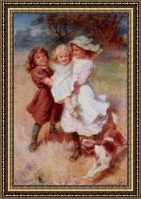 Frederick Framed Paintings - Good Friends by Frederick Morgan