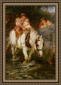 Frederick Framed Paintings - Hold Tight by Frederick Morgan