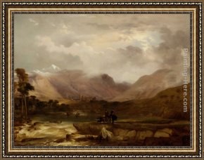 Frederick Richard Pickersgill Framed Paintings - A Snow Storm Passing Off by Frederick Richard Lee R.A