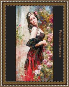 Perseus Frees Andromeda Framed Paintings - Breaking Free by Garmash