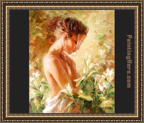 Garmash Framed Paintings - Lost in Lillies by Garmash