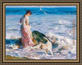 A Moment of Comfort Framed Paintings - Moments in the Sun by Garmash