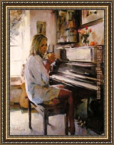 Garmash Framed Paintings - MORNING INSPIRATION by Garmash
