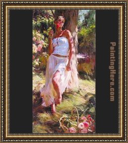 A Moment of Comfort Framed Paintings - Quiet Moment by Garmash