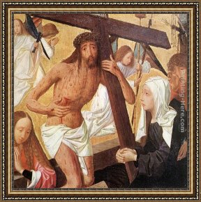 Totes Meer Mit Moabitergebirge, Abendstimmung Framed Paintings - Vir Dolorum by Geertgen tot Sint Jans