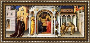 Presentation of Christ in The Temple Framed Paintings - The Presentation In The Temple by Gentile da Fabriano