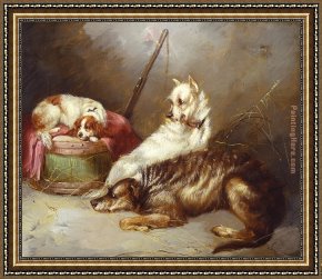 George Armfield Framed Paintings - Before the Hunt by George Armfield