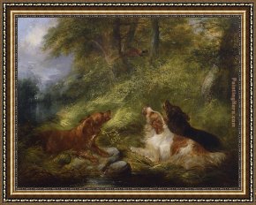 Flushing a Pheasant Framed Paintings - Flushing a Pheasant by George Armfield