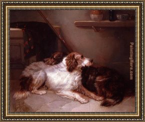 George Armfield Framed Paintings - Two Setters by George Armfield