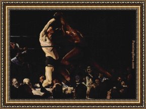 Madonna with St George Framed Paintings - Both Members of This Club by George Bellows