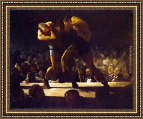 The Night Before Christmas Framed Paintings - Club Night by George Bellows