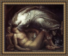 Frederick Framed Paintings - Endymion by George Frederick Watts