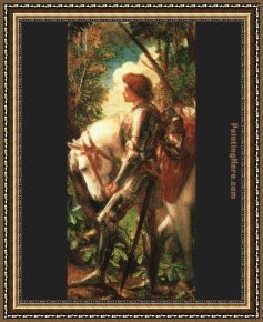 George Frederick Watts Framed Paintings - Sir Galahad by George Frederick Watts