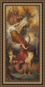 George Frederick Watts Framed Paintings - The Creation of Eve by George Frederick Watts