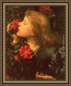 George Frederick Watts Framed Paintings - Watts Choosing by George Frederick Watts