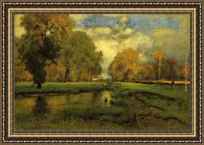 The Royal George on Her Return From Ireland Framed Paintings - October by George Inness