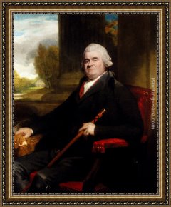 George Romney Framed Paintings - Portrait Of Sir Benjamin Truman by George Romney